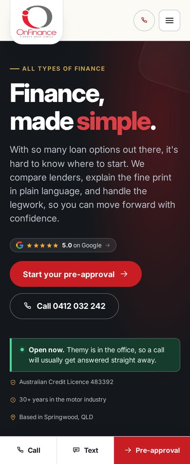 OnFinance mobile